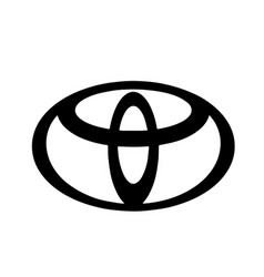 Toyota Brand Logo Symbol Black Design Japan Car