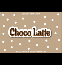 Choco Latte Editable Text Effect 3d Emboss 3d