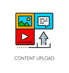 Content Upload Cms Management System Icon