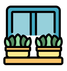 Fresh Basil Icon Flat