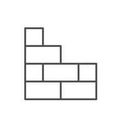 Brick Wall Line Outline Icon