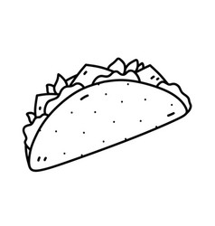 Taco Isolated On White Background