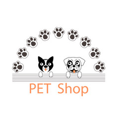 Cat And Dog Head Pet Vet