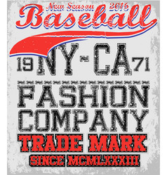 College Baseball Team Badge In Retro Style