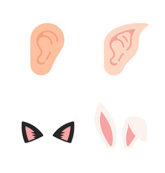 Human Ears Elf Cat Ear Mask