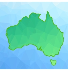 map of australia vector image