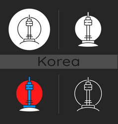 N Seoul Tower Dark Theme Icon