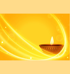 Shinny Happy Diwali Template With Text Space