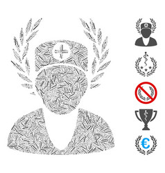 Hatch Collage Doctor Laurel Wreath Icon