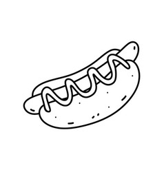 Hot Dog Isolated On White Background