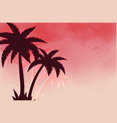 Palm Silhouettes Wallpaper