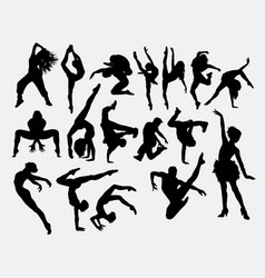 Dancing Male And Female Silhouette