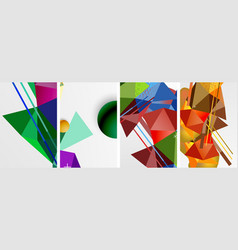 Geometric Elements In Abstract Poster Composition