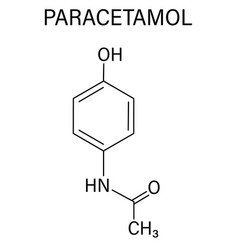 Paracetamol Or Acetaminophen Drug Molecule