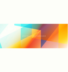 Colorful Abstract Modern Wide Banner