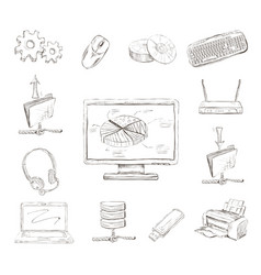 Business Computer Icons Set