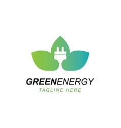 Green energy and power concept Royalty Free Vector Image