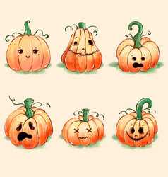 Happy Halloween Pumpkin Set Design