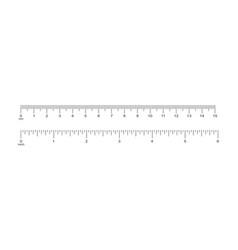 Horizontal Scale With 6 Inch And 15 Centimeter