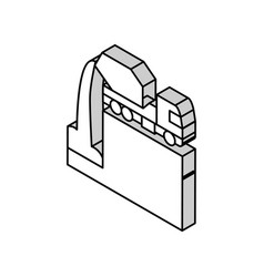 Pouring Foundation Isometric Icon