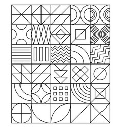 Geometric Shapes Coloring Pages For Kids