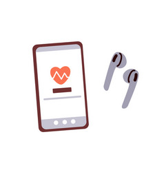 Health And Sport App On Mobile Phone Screen Heart