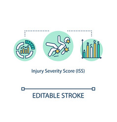 Injury Severity Score Polytrauma Concept Icon