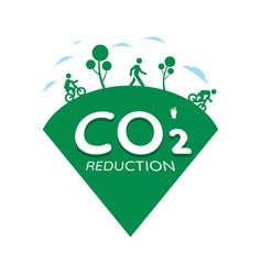 Co2 Reduction Ecology And Environment Symbol