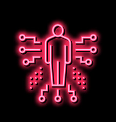 Human Characteristics Neon Glow Icon