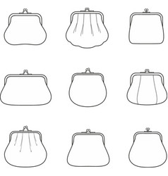 Set Of Purses Fashion Cad