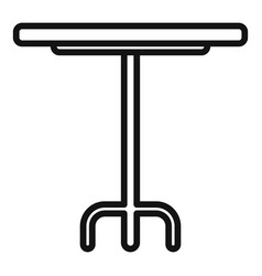 Small Outdoor Table Icon Outline Wooden