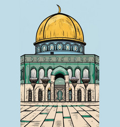 Al Aqsa Mosque Sketch