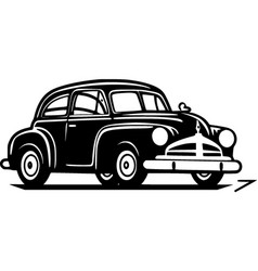 Car - Black And White Isolated Icon