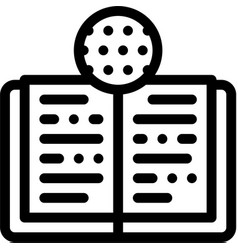 Golf Rules Book Icon Outline