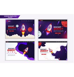 Rocket Boost Website Landing Page Template Design