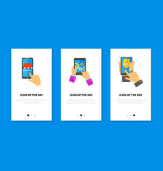 Using Smartphone Flat Icon Set