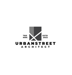 City Road Map Urban Architect Logo