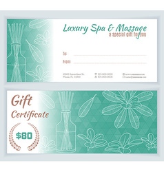 Spa Massage Gift Certificate Template