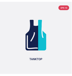 Two Color Tanktop Icon From Clothes Concept