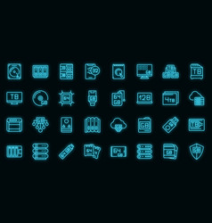 Gigabyte Icons Set Neon