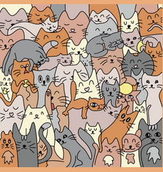 Lots Of Cute Colorful Cats Background From Cats