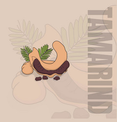 Tamarind Design With Leaf For Restaurant