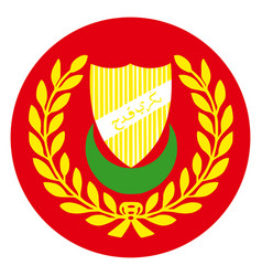 Circle Flag Banner Of Kedah State Malaysia