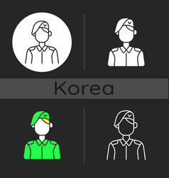 Korean Military Dark Theme Icon