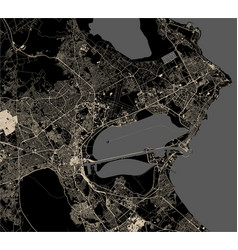 Map City Tunis Tunisia