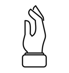 Peace Sign Icon Outline Finger Hold