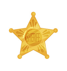 Sheriff S Icon Shape Of Five-pointed Star