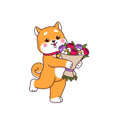 Cartoon Shiba Inu Dog Pet Kawaii Characters