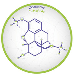 Infographic Molecule Codeine