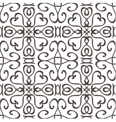 Outline Seamless Pattern Isolated Doodle